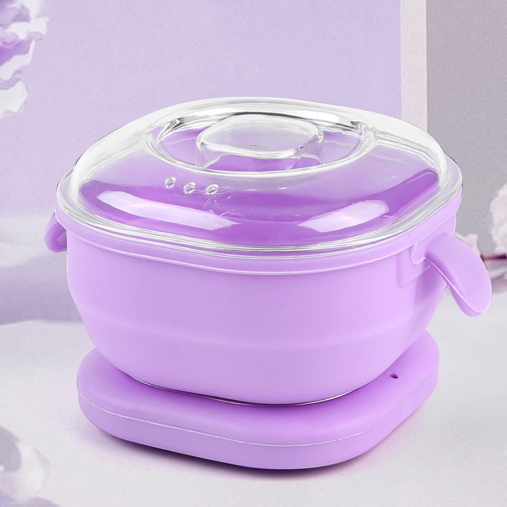 Silicone Wax Warmer Foldable Wax Heater 100W Portable Pot 400ml Electric Hot Warmer Machine for Hair Removal
