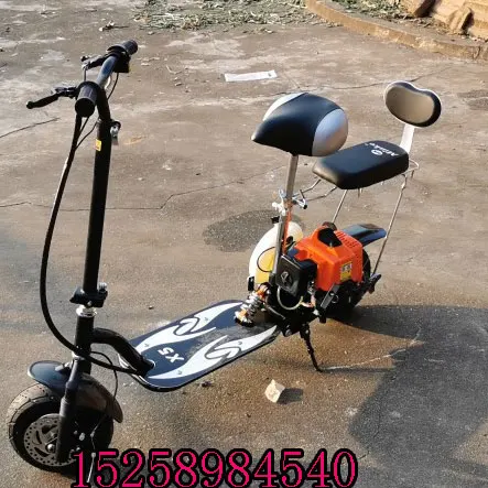 Stroke 63cc Gas Scooter Small Gasoline Fuel Moped Scooter Mini Motorcycles - Gas Scooters - AliExpress