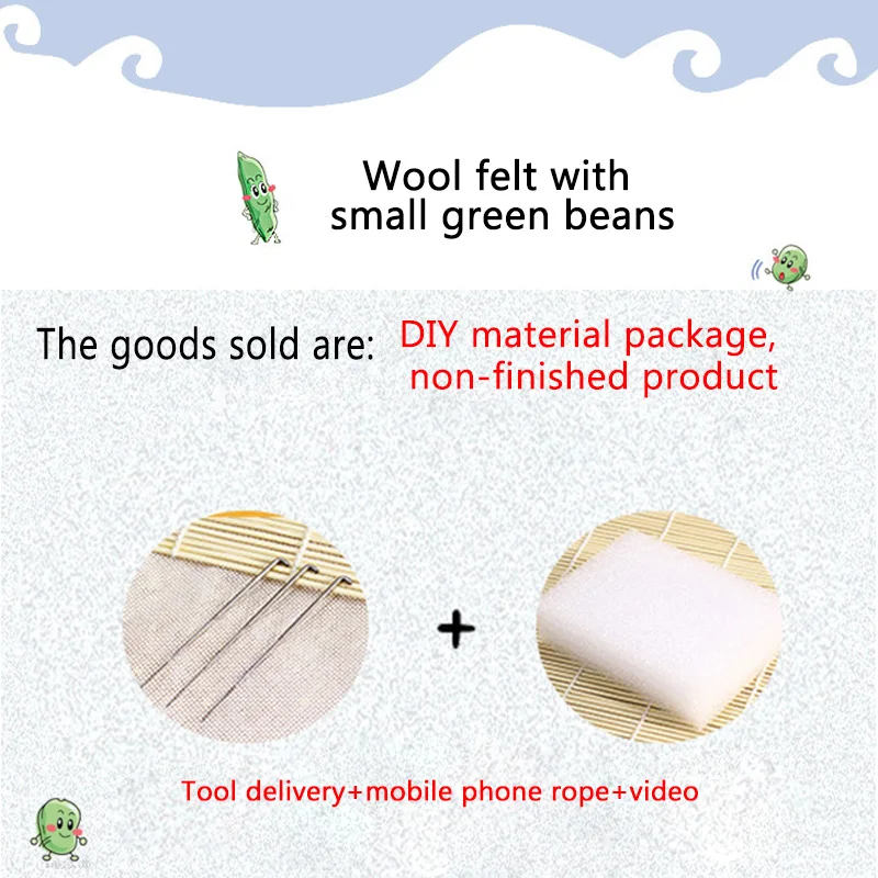 No Finish Wool Needle Felt Cute Penguin Cartoon Toy Doll Wool Felting Kit Package For Handmade Beginner Material Kit wool felting kit needle felt kit