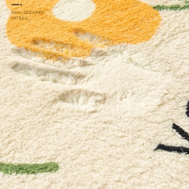 Modern Minimalism Bedroom Fluffy Carpet Large Area Carpets for Living Room Children Girl Room Soft Rug Non-slip Washable Mat 5