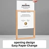 A4/A3 acrylic of Clear Wall Mount Document Photo Frames Advertising Poster Paper Holder Board Display of certificates, documents 3