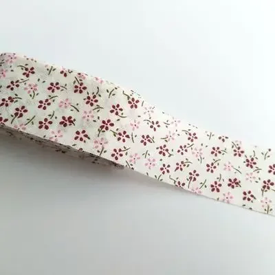 Cotton Bias Tapes 3.5cm Floral Plain Unfolded Gingham Trim Dress-making