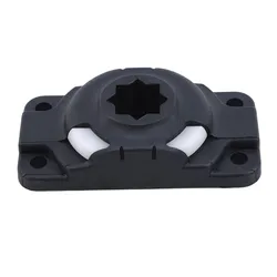 Inflatable Kayak Rod Holder Mount - Durable Nylon Slide Rail Accessory (Black)