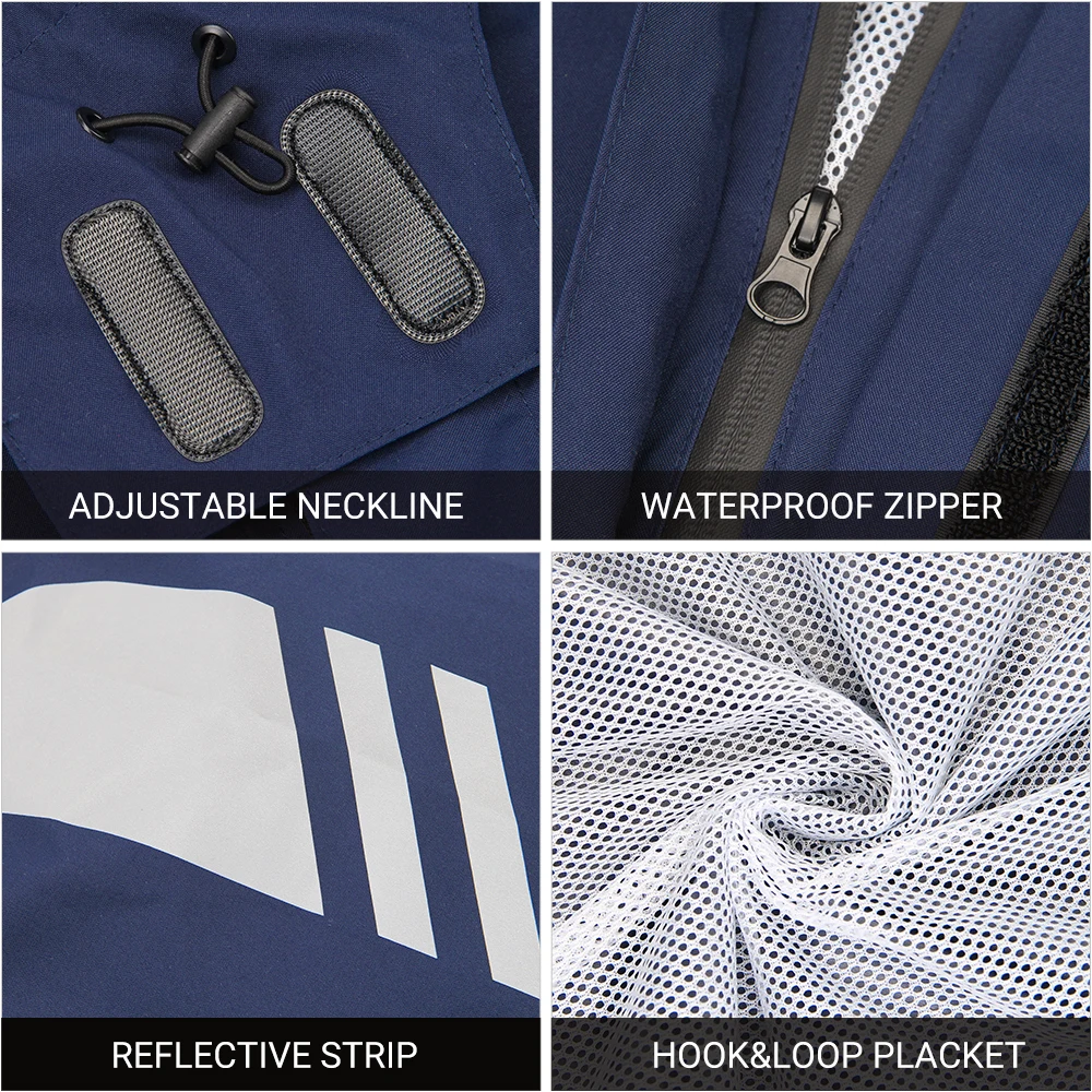 Motorcycle Raincoat Motorcycle Rain Pants Set For Outdoor Cycling Full Body Rainproof And Reflective With Invisible Shoe Covers