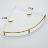 Bathroom Shelves, 2-Tier Bathroom Glass Corner Shelf Wall Mounted ,Tempered Glass Shelf for Storing Shower Gel/Soap-C 6