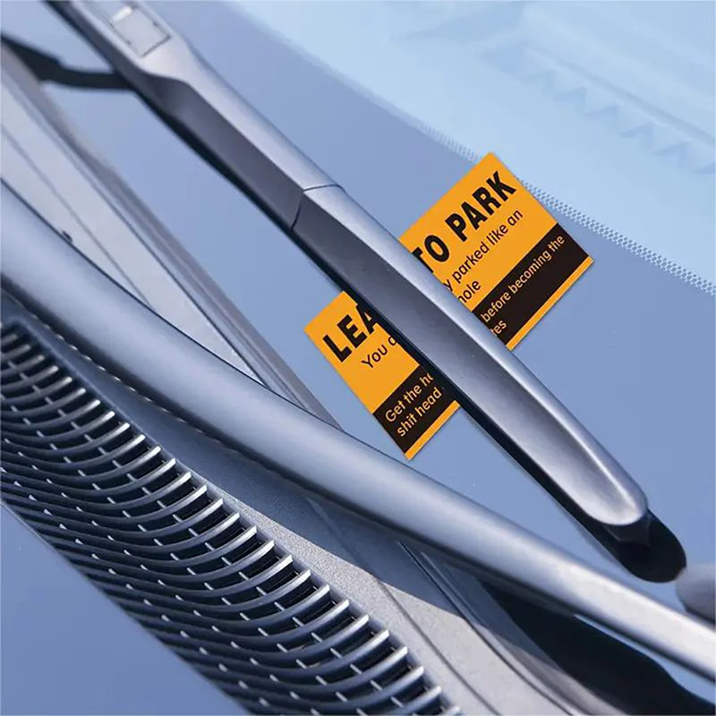 Parking Violation Cards 50Pcs Bad Parking Cards You Parked Like An Idiot Funny Cardboard With Multi Violation Reasons