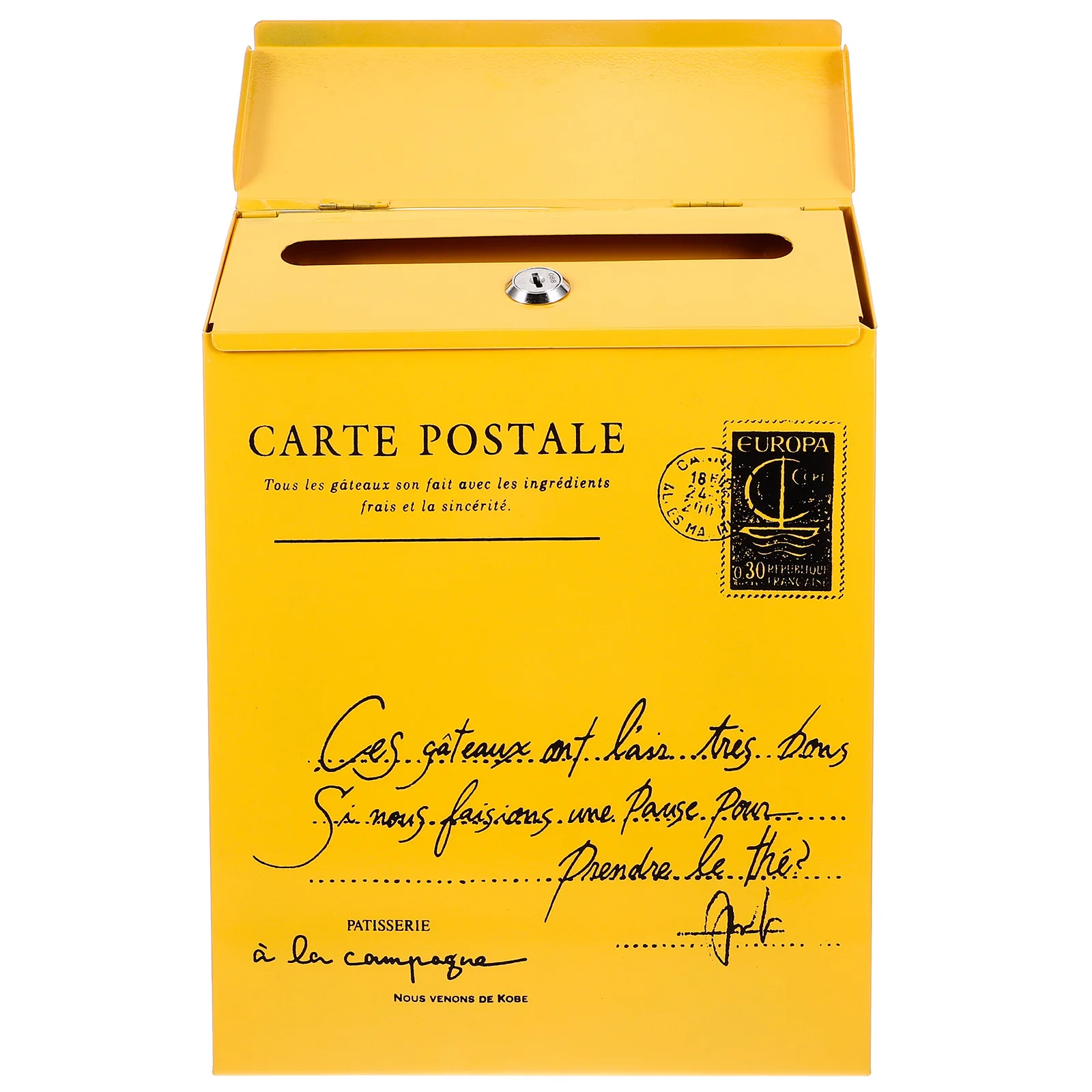 Wall Mount Mailbox Iron Post Box Suggestion Box Vintage Design for Home Use Wall Mount Mailbox Mailboxes for Outside