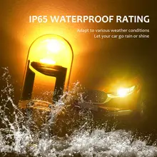

10pcs 2pc 168 194 T10 6000 White Blue Red Wedge License Plate Lamp Glass Shell Cob LED Car Accessories 3000K Amber Led Dome