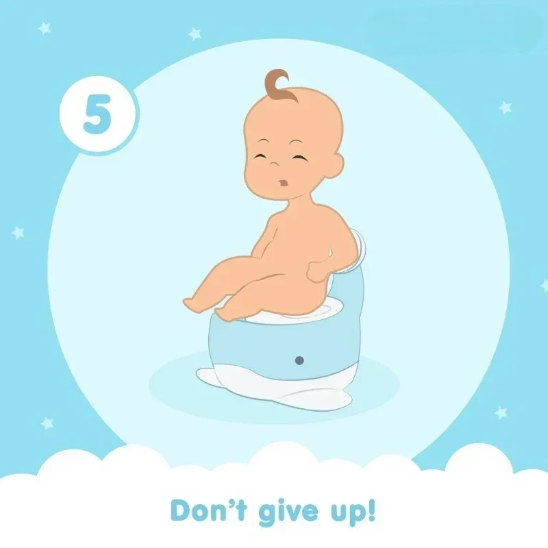 Cute Whale Bunny Child Potty Training Chair for Boys Girls Portable Potty Training Toilet Seat Comfortable Seat for Toddler 6
