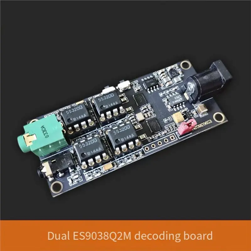 【SURPISE】ES9038Q2M 듀얼 디코딩 보드 I2S 입력 비동기 USB 모듈 ES9038은 이탈리아어 인터페이스와 통합 가능