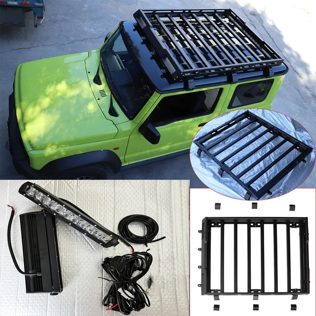 TESIN – porte-bagages de toit pour Suzuki Jimny JB74W, boîte de rangement,  étagère, accessoires pour Suzuki Jimny 2019 2020 2021 - AliExpress