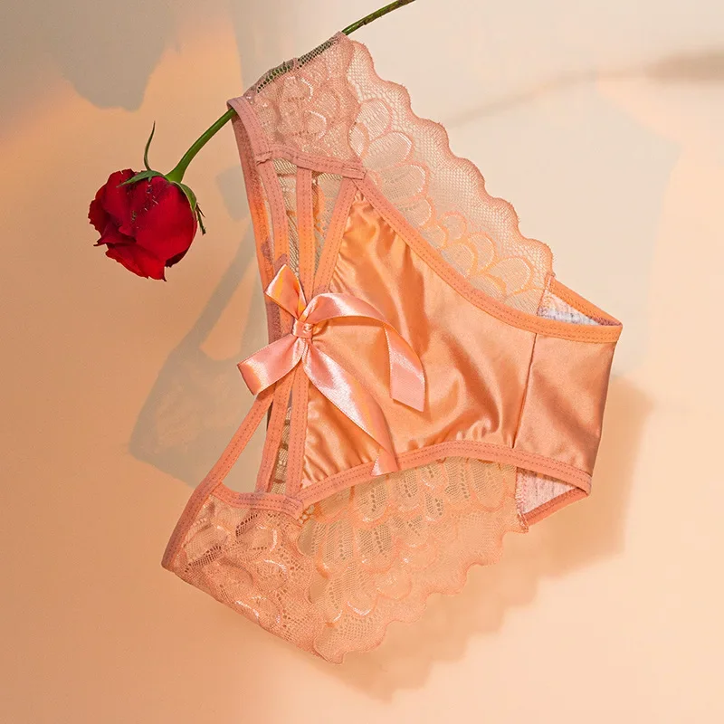 Women's Panties  Thin Lace Hollow Mesh Low Waisted Seamless  Triangle Panties Comfortable Underwear Hip Lifting - 5
