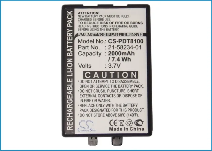 

Barcode Scanner Battery For Symbol PDT8100, PDT8133, PDT8137, PDT8142, PDT8146, 21-58234-01