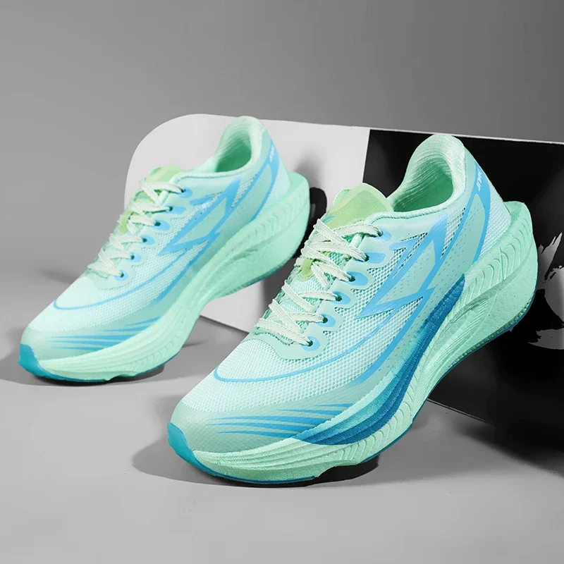 Marathon Casual Sneakers Men Women Sports Running Shoes Carbon Plate Breathable Lightweight Comfortable Athletic Walking Shoes