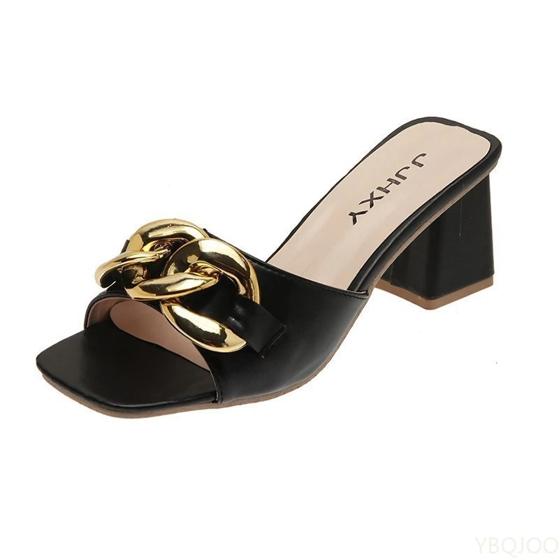 White High Heels Slippers Brand Designer Red Wedding Charms Sandals