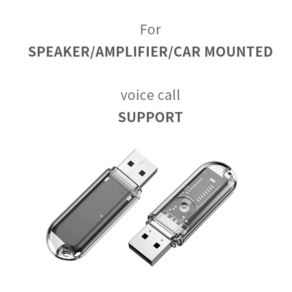 수신기 커넥터 USB 안정적인 스피커 음악 수신기 블루투스 호환 휴대용 경량 컴퓨터 PC용 강력한 신호