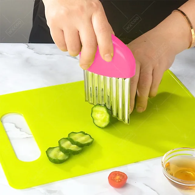 Coupe-cuisine pour enfants, ensemble de couteaux de cuisine pour tout-petits, couteaux de cuisine, coupe-légumes froissé, ustensiles de cuisine pour enfants, fournitures de cuisine 4