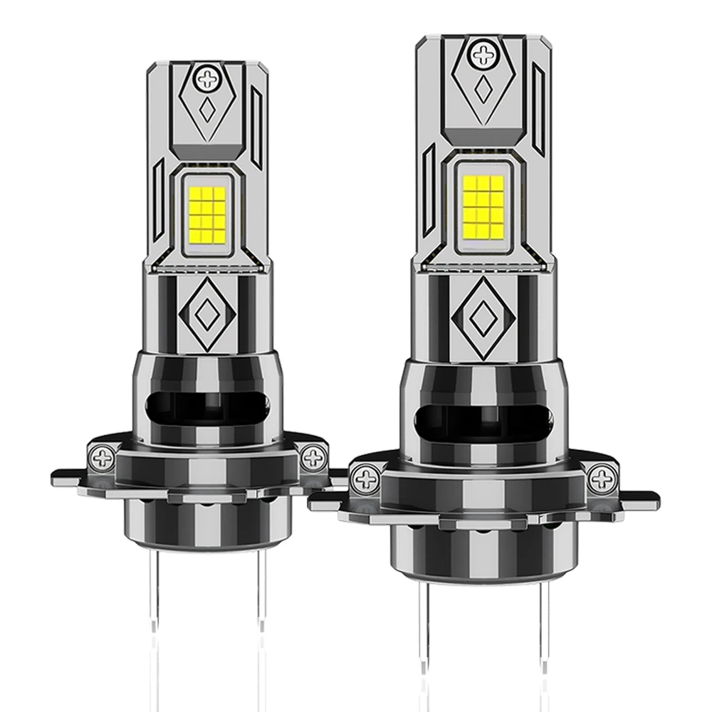 Ultra-Bright H7 LED Headlight with CANBUS Error-Free Technology, 1,000,000 Lumens, 1200W, Turbo Auto Bulb with Customized LED Chips