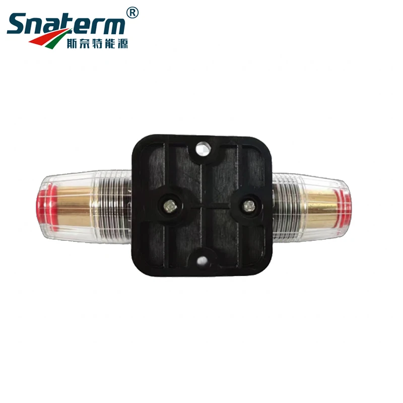 Disjoncteur DC Réarmable 12V/24V/48V - 100A Pour Solaire, Photovoltaïque, Audio Voiture