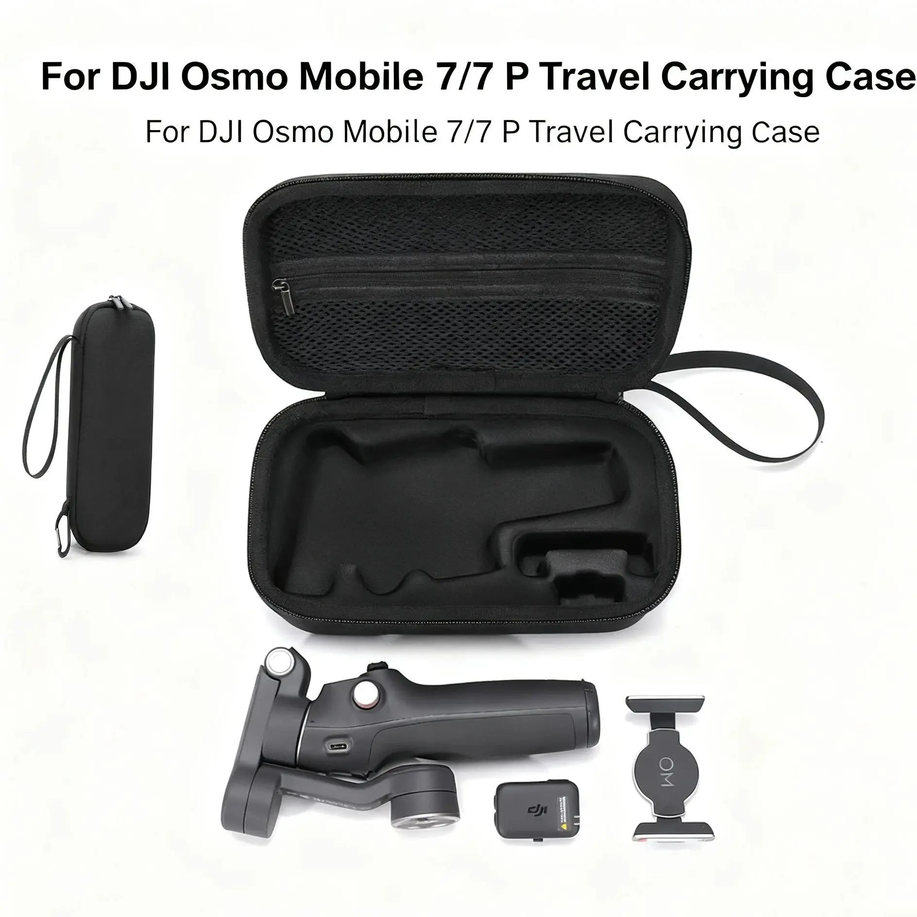 Waterproof Storage Bag for DJI Osmo Mobile 7 OM 7P Gimbal Portable PU Leather Carrying Case Travel Handbag Protective Accessories