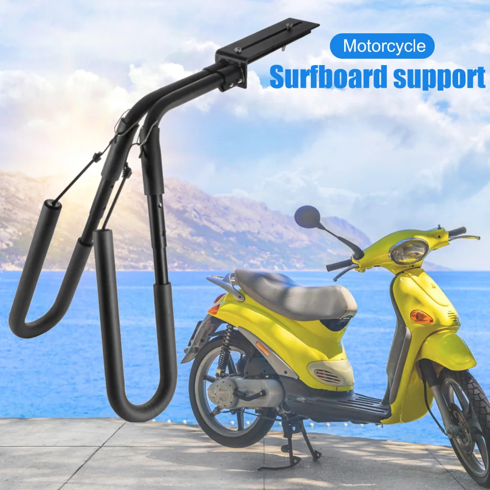 Surfboard Bike Rack Aluminum Body Anti Slip Longboard Bicycle Surfboard Racks For Short Boards SUP Paddle Boards Safe Driving