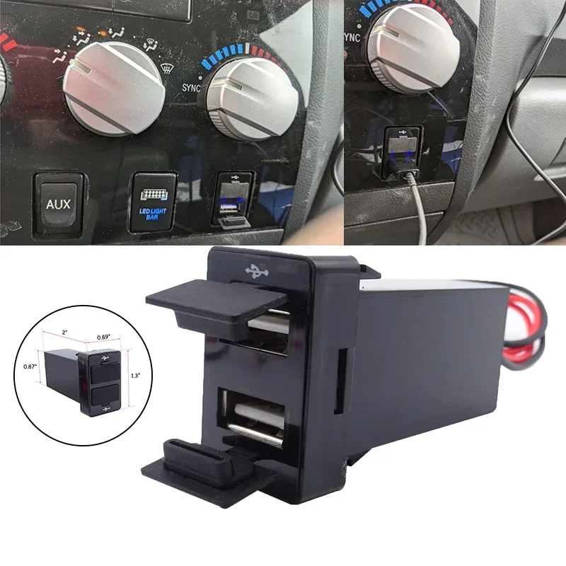 Switch USB Doble Cargador Para Toyota - Mr Led Tienda Online - Mr Led