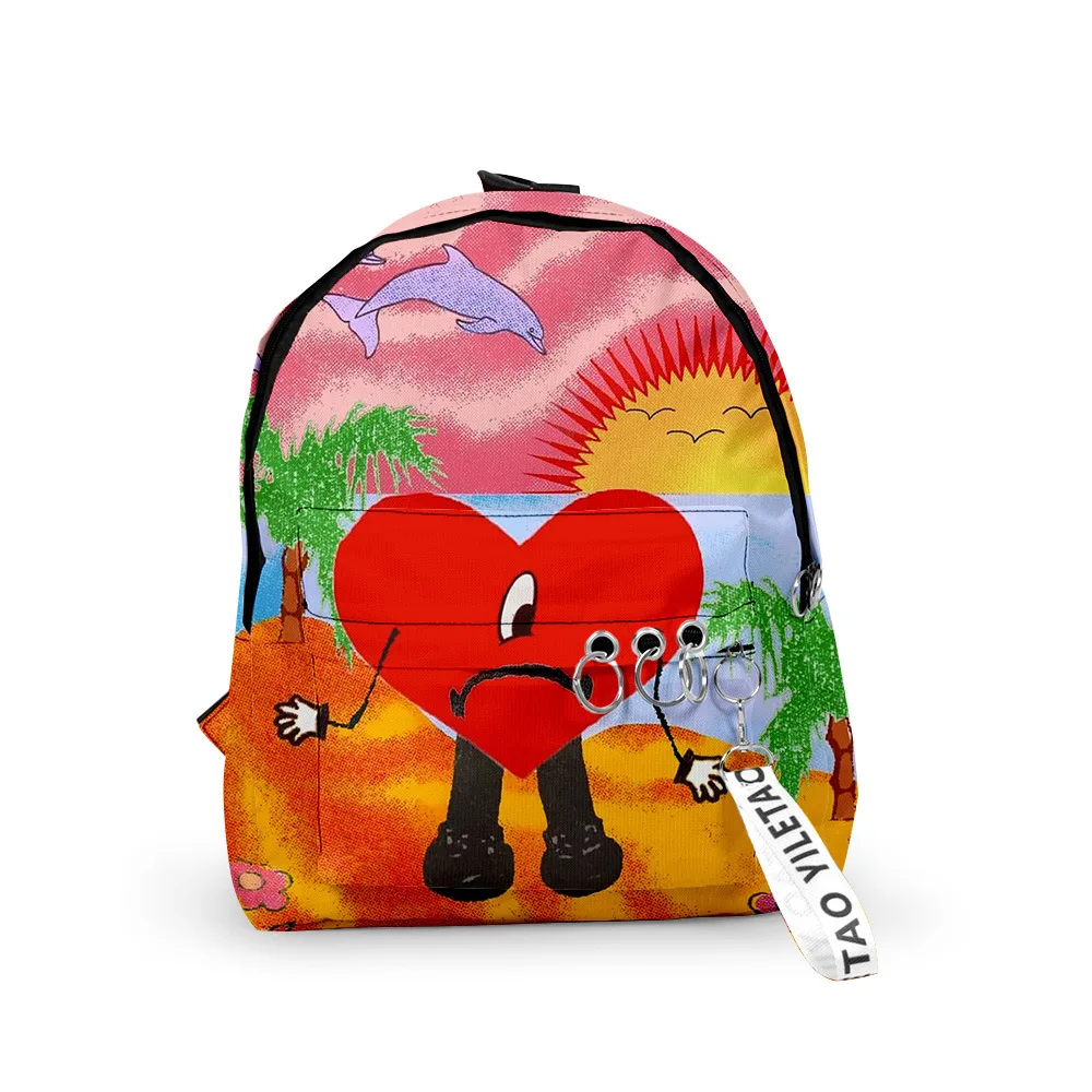 Popular Novelty Cool Bad Bunny Backpacks Boys/Girls pupil School Bags ...