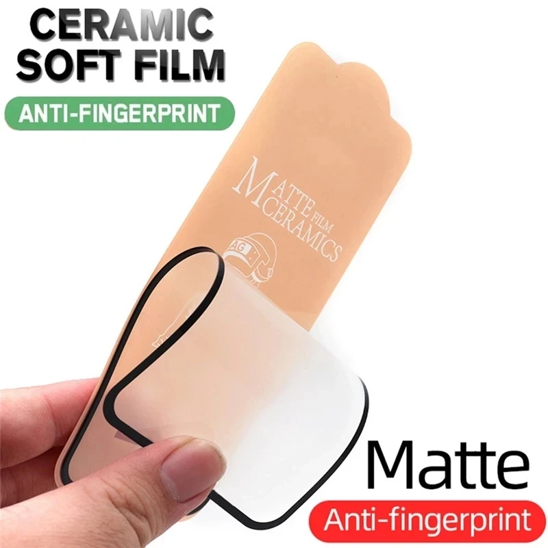 Triple Pack Soft Matte Ceramic Film Screen Protector - Anti-Break, Not Glass
