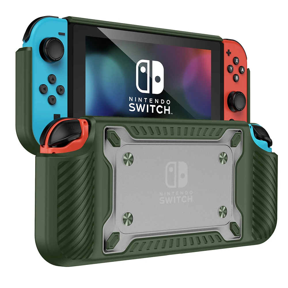 For switch OLED case violet Coque de protection arrière pour