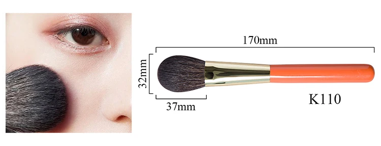 Description Picture 3 of itemProfessional Handmade Makeup Brushes Set Soft Blue Squirrel Goat Hair Face Powder Contour Eye Shadow Brush Make Up Brush Kit