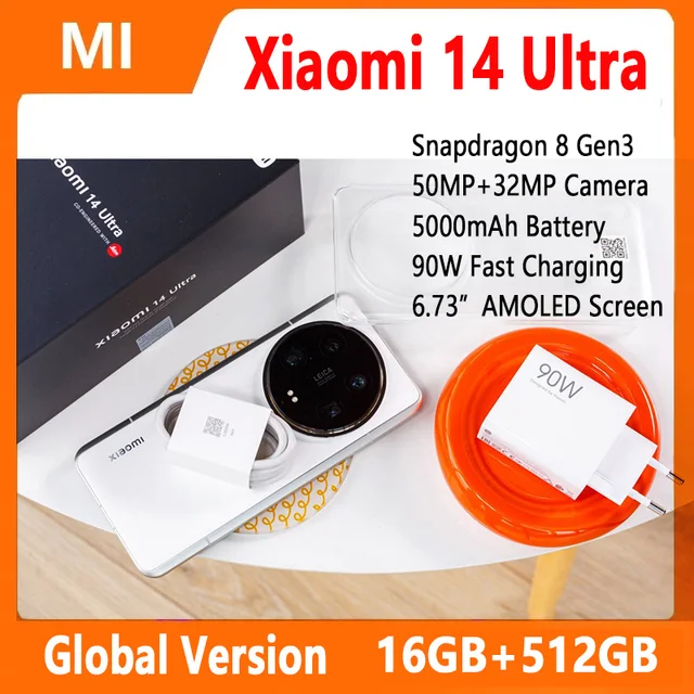 Global Version Xiaomi 14 Ultra CellPhones Snapdragon® 8 Gen 3 120Hz 6.73 1