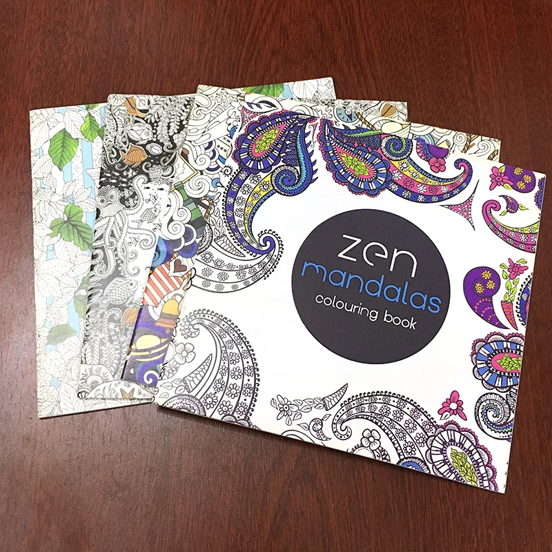 24 Page Coloring book Enchanted Forest mandalas Animal kids Adult kids Coloring Books Adults drawing colouring Book 18x18 cm