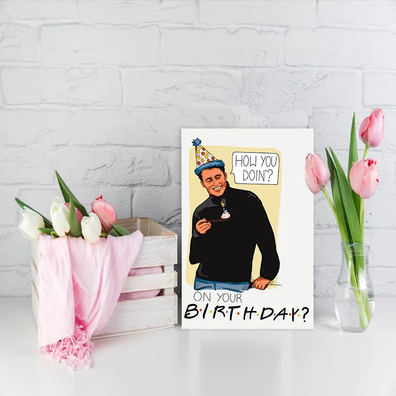 Birthday Card Funny Friends Themed 1pc