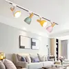 15W Simple Modern LED Track Light Nordic Wooden Ceiling Track System Spotlight for Living Room Background Wall Bedroom Kids Room 2