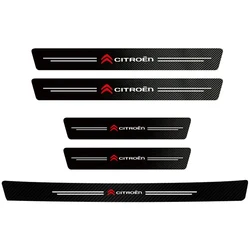 Carbon Fiber Car Door Sill Protector Sticker (5Pcs Car Door xTrunk)