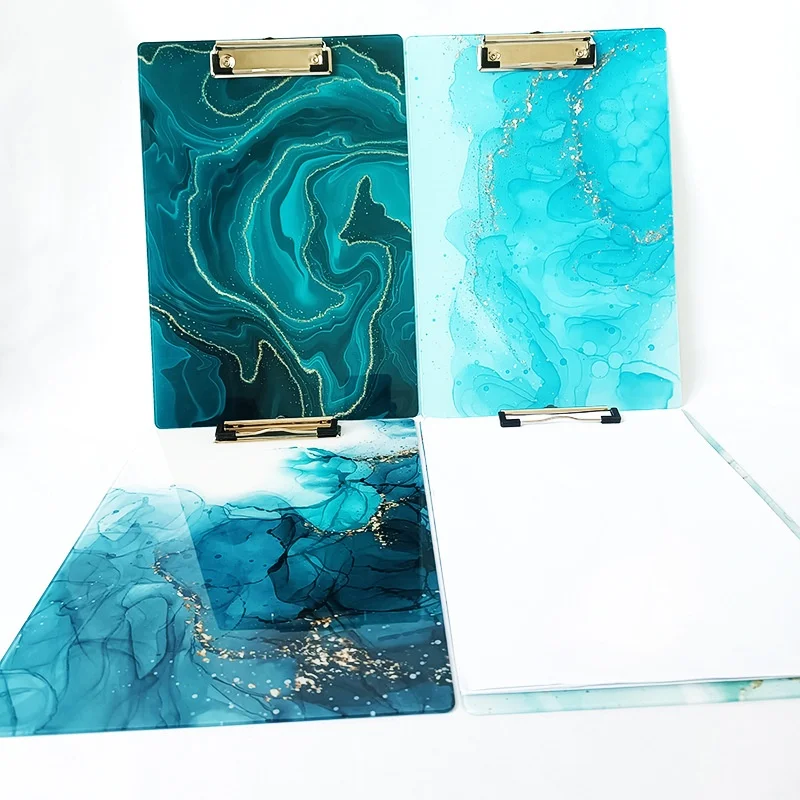 Writing Clipboard Art Print Series PS Plastic Folder A4 Board Clip Writing Clip Board Exam Paper Data