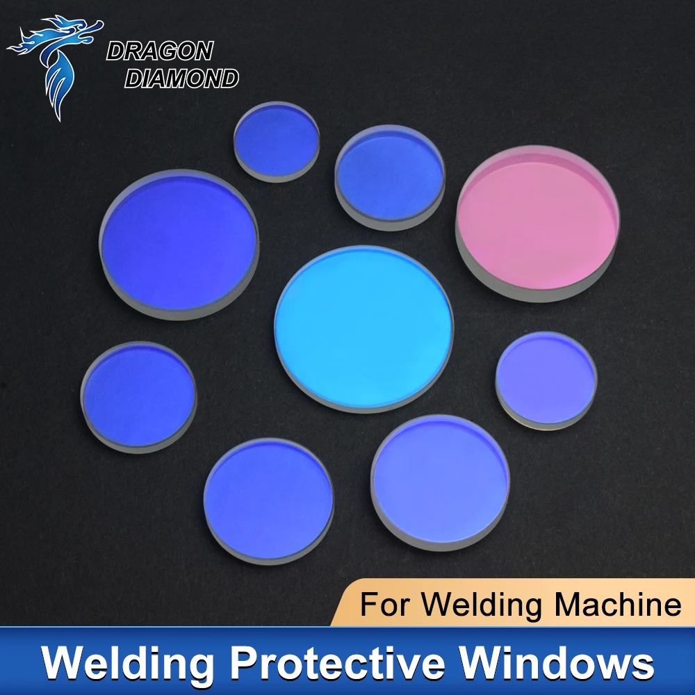 

5PCS Laser Welding Machine Protective Windows Optical Laser Protective Lens 10*2 18*2 19*2 20*2mm For 1064nm Welding Parts