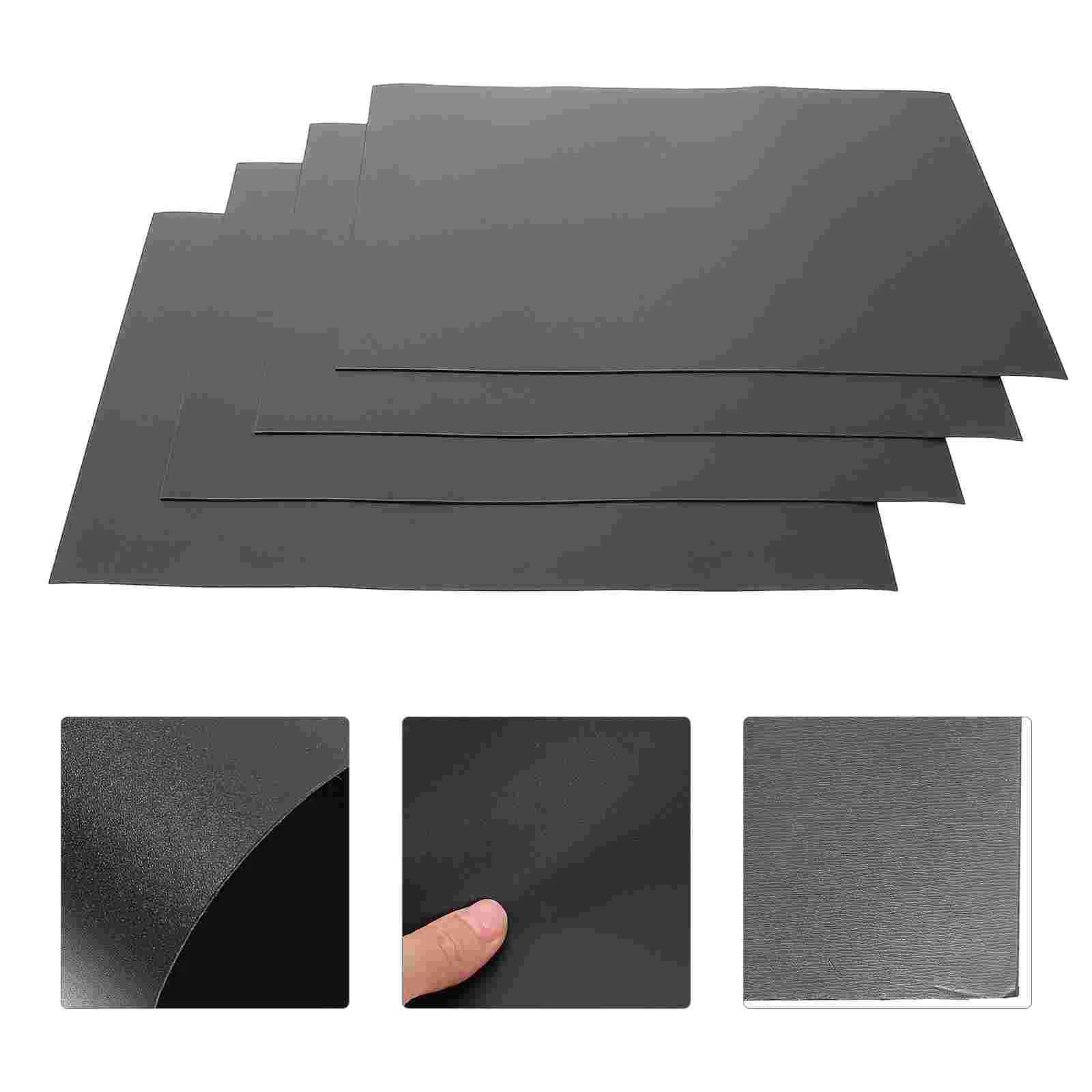 

4 Pcs Magnetic Blackboard on The Wall Erasable Refrigerator Note White for Kids