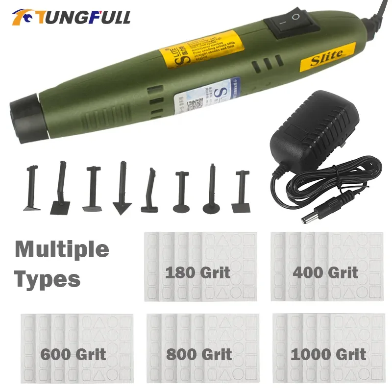 110V-220V 18W Mini Sander Pen Type Stroke Grinder Tool Machine Model Sander Groove Grinding Tools for DIY Model Moulds