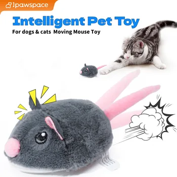 Home Electric Interactive Mouse Cat Toys Funny Plush Toy Smart Pet Interactive Movement Toys Fast Moving Pet Cat Accessories 1