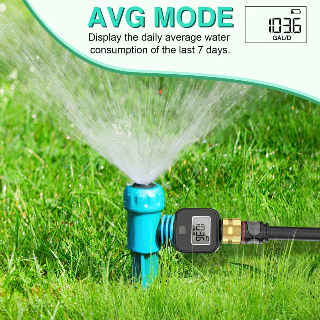 Digital Water Flow Meter High Accuracy Waterproof Measure Water Consumption and