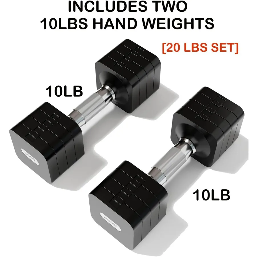 10LB Each Adjustable Dumbbell Set Free Weights Dumbbells Set for Women Men Hand Weights Sets Adjust Dumbbell Weight Sets for Hom