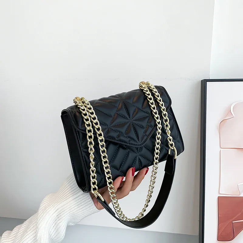 black crossbody bag with chain