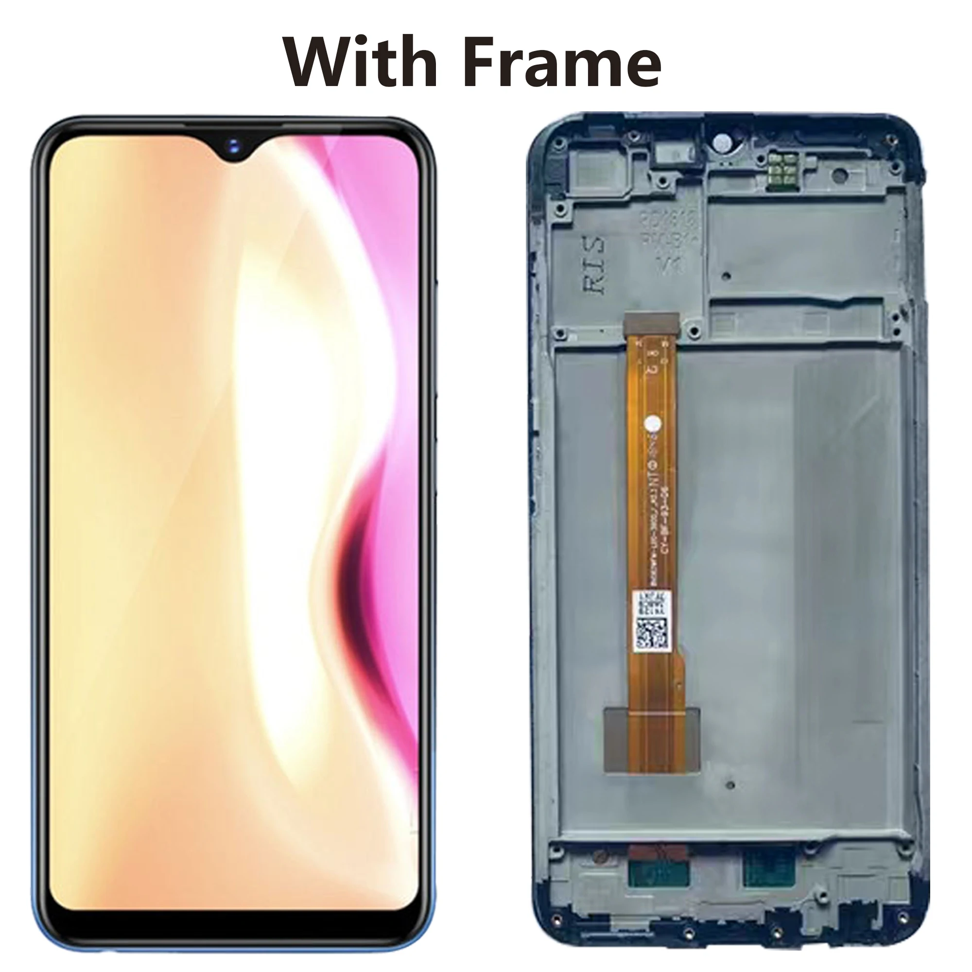 Vivo Y91 LCD 전체 디스플레이 프레임 1816 1817 1820 1811 터치 스크린 디지타이저 어셈블리 교체 수리 부품