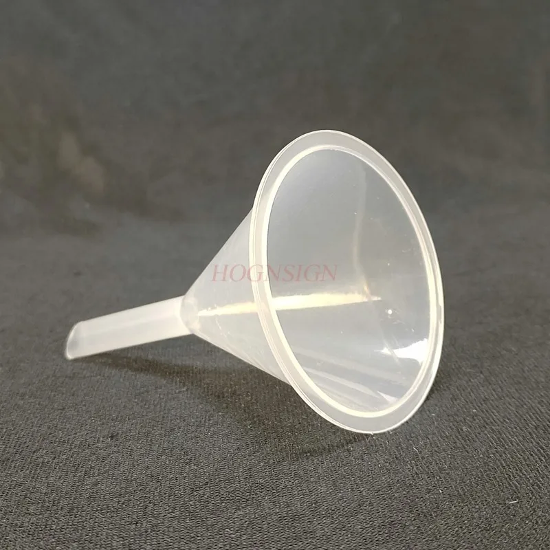 플라스틱 깔때기 60mm 직경 삼각 깔때기 원뿔형 깔때기 화학 기구 화학 실험 장비