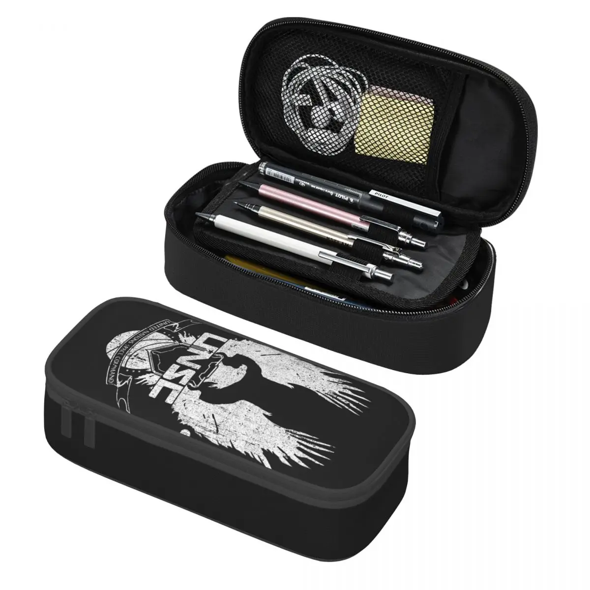 Halo UNSC Worn Pencil Cases Large Storage Pen Bags Pen Box Pencil Pouch For Boys Girls Students Stationery School Office