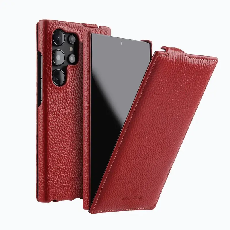 Melkco Premium Flip Cowhide Leather Case for Samsung Galaxy S24 S25 Ultra S24+ S25Plus Luxury Business Full Coverage Phone Cover - Image 11
