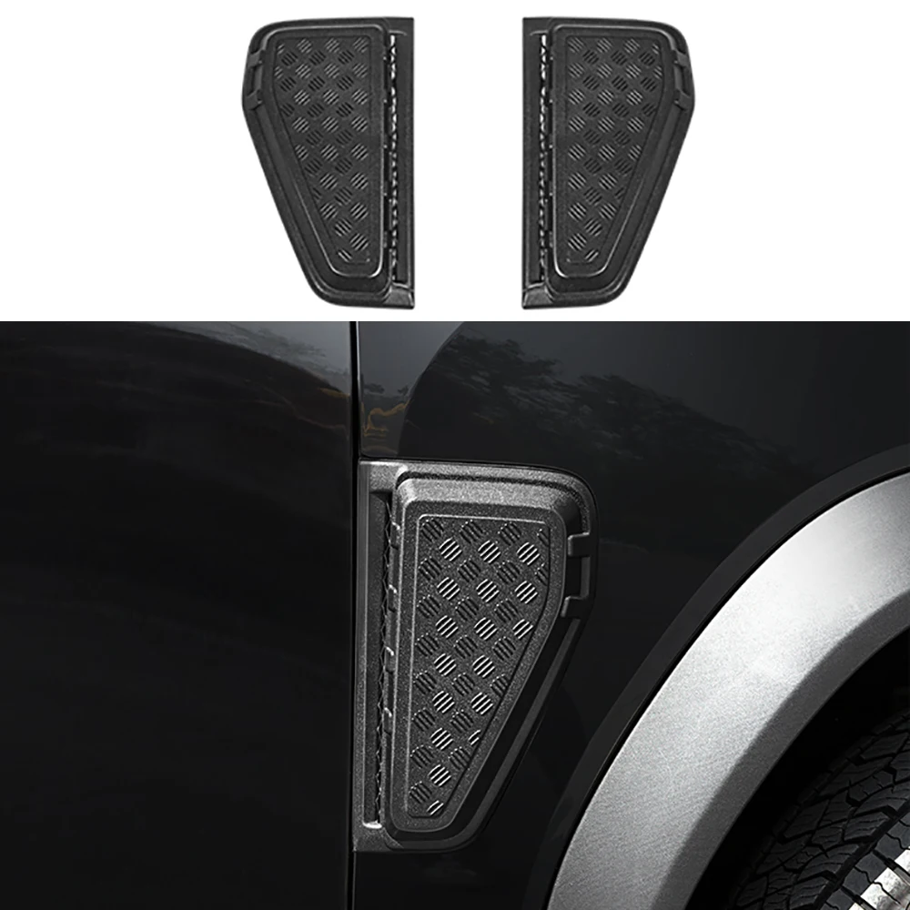 

Car Leaf Panel Decorative Sticker Blackened Cover For 2023 2024 Jetour Traveller T2 Side Mark Air Vent Cover Accessories