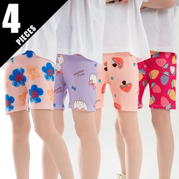 1/4 Piece Girl Summer Thin Sweet Cute Shorts Loose And Comfortable Anti-exposure Safety Pants Children's Casual Joker Home Pants 6