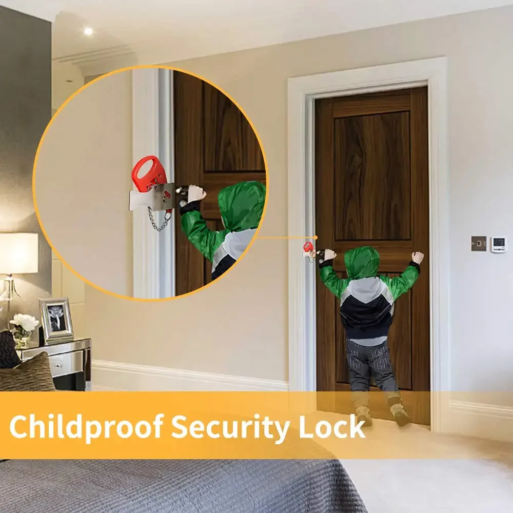 Portable Door Lock Keyless Anti-theft Hotel Travel Childproof Security door lock